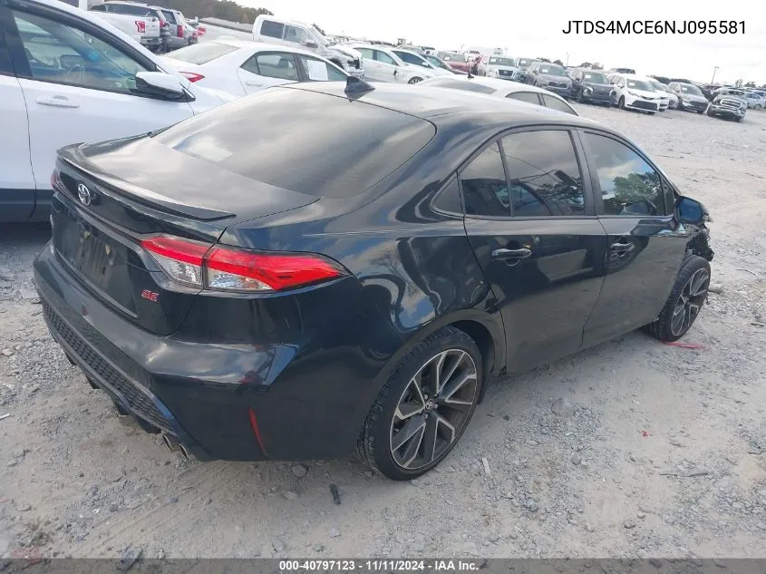 2022 Toyota Corolla Se VIN: JTDS4MCE6NJ095581 Lot: 40797123