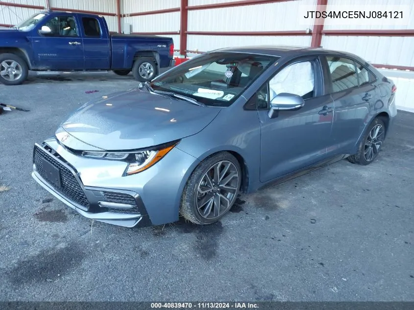 2022 Toyota Corolla Se VIN: JTDS4MCE5NJ084121 Lot: 40839470