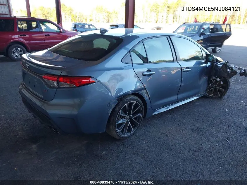 2022 Toyota Corolla Se VIN: JTDS4MCE5NJ084121 Lot: 40839470