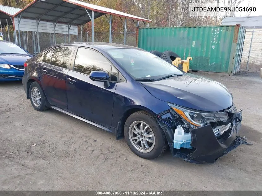 2022 Toyota Corolla Hybrid Le VIN: JTDEAMDE9NJ054690 Lot: 40857055