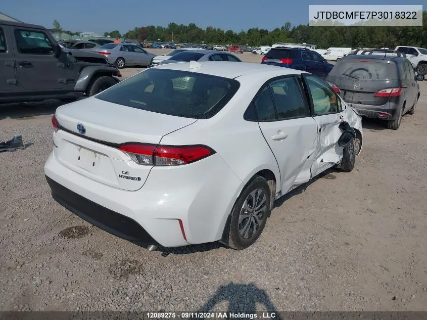 2023 Toyota Corolla Le/Se/Xle VIN: JTDBCMFE7P3018322 Lot: 12089275