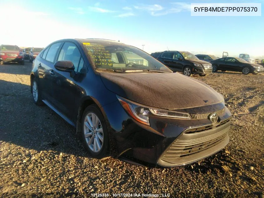 2023 Toyota Corolla Le VIN: 5YFB4MDE7PP075370 Lot: 12125338