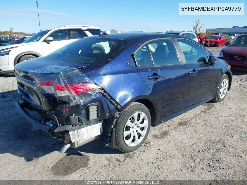 2023 Toyota Corolla Le VIN: 5YFB4MDEXPP049779 Lot: 12127932