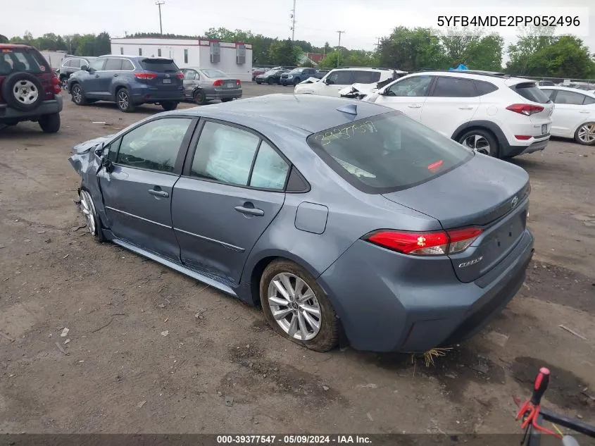 2023 Toyota Corolla Le VIN: 5YFB4MDE2PP052496 Lot: 39377547