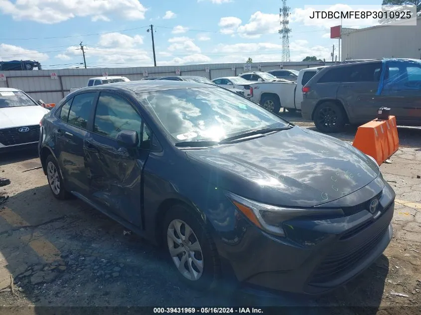 2023 Toyota Corolla Hybrid Le VIN: JTDBCMFE8P3010925 Lot: 39431969