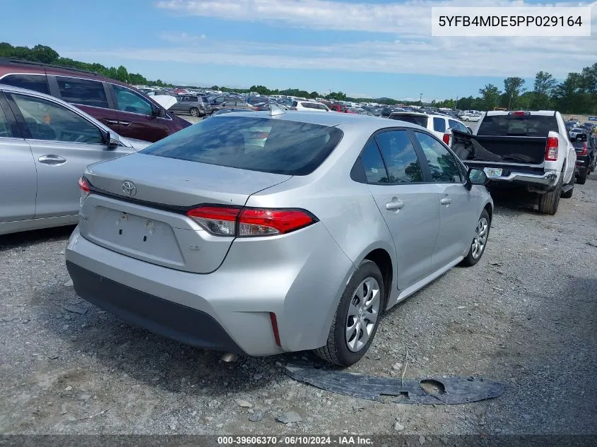 2023 Toyota Corolla Le VIN: 5YFB4MDE5PP029164 Lot: 39606370