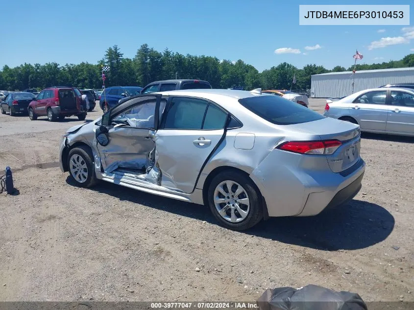 2023 Toyota Corolla Le VIN: JTDB4MEE6P3010453 Lot: 39777047