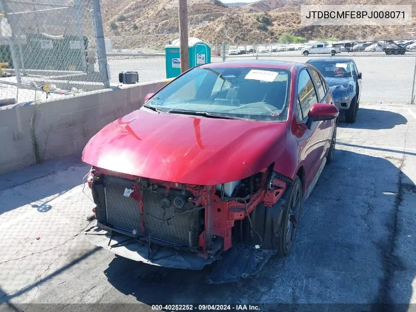 JTDBCMFE8PJ008071 2023 Toyota Corolla Hybrid Se