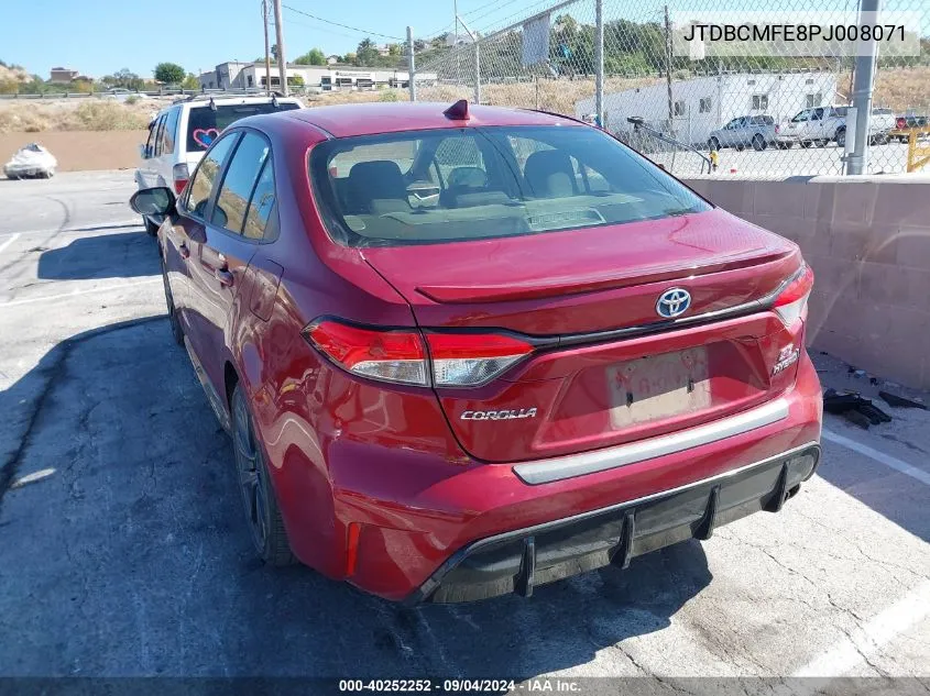 JTDBCMFE8PJ008071 2023 Toyota Corolla Hybrid Se