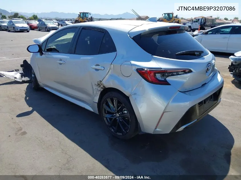 2023 Toyota Corolla Xse VIN: JTNC4MBE9P3207086 Lot: 40283577