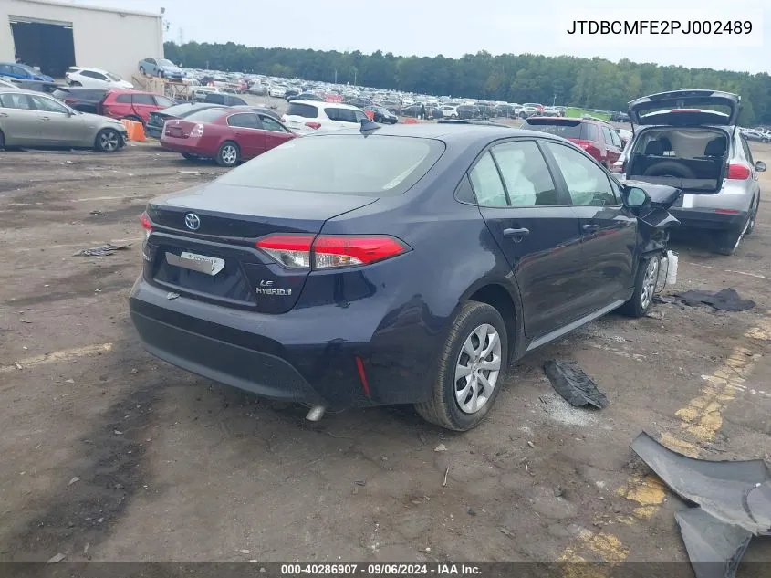 JTDBCMFE2PJ002489 2023 Toyota Corolla Hybrid Le