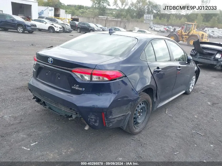 JTDBCMFE9PJ012033 2023 Toyota Corolla Hybrid Le