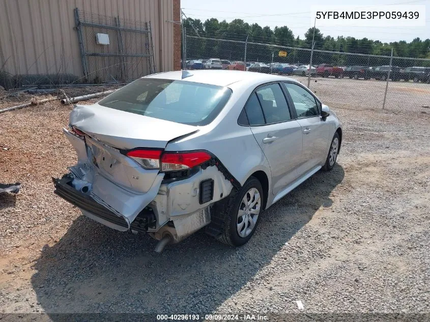 5YFB4MDE3PP059439 2023 Toyota Corolla Le