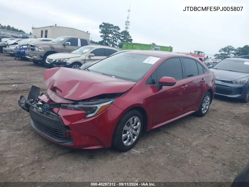 JTDBCMFE5PJ005807 2023 Toyota Corolla Hybrid Le