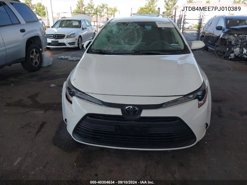 2023 Toyota Corolla Le VIN: JTDB4MEE7PJ010389 Lot: 40304634