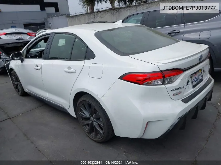 2023 Toyota Corolla Hybrid Se VIN: JTDBCMFE7PJ013777 Lot: 40332964