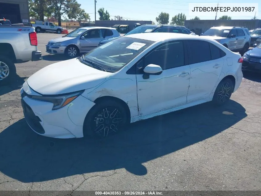 2023 Toyota Corolla Hybrid Le VIN: JTDBCMFE2PJ001987 Lot: 40430353