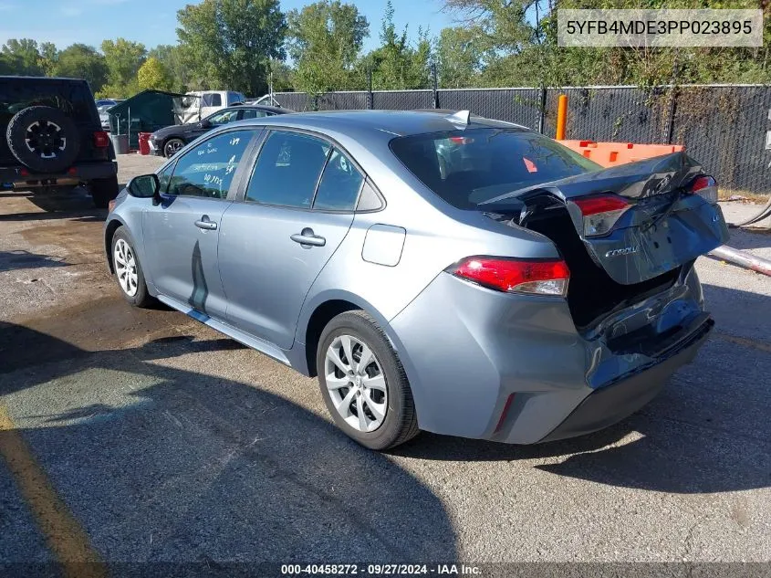 2023 Toyota Corolla Le VIN: 5YFB4MDE3PP023895 Lot: 40458272