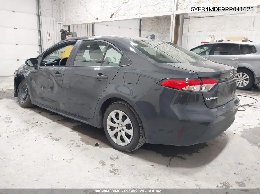 2023 Toyota Corolla Le VIN: 5YFB4MDE9PP041625 Lot: 40463840