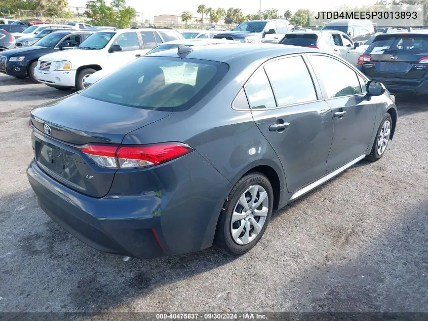 2023 Toyota Corolla Le VIN: JTDB4MEE5P3013893 Lot: 40475637