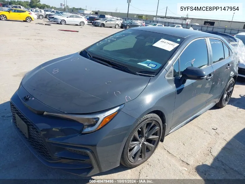 2023 Toyota Corolla Se VIN: 5YFS4MCE8PP147954 Lot: 40479495