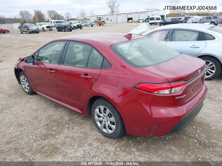 2023 Toyota Corolla Le VIN: JTDB4MEEXPJ004568 Lot: 40715261