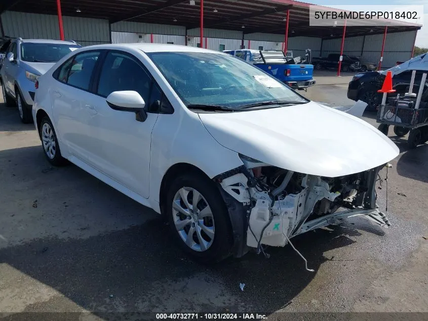 5YFB4MDE6PP018402 2023 Toyota Corolla Le