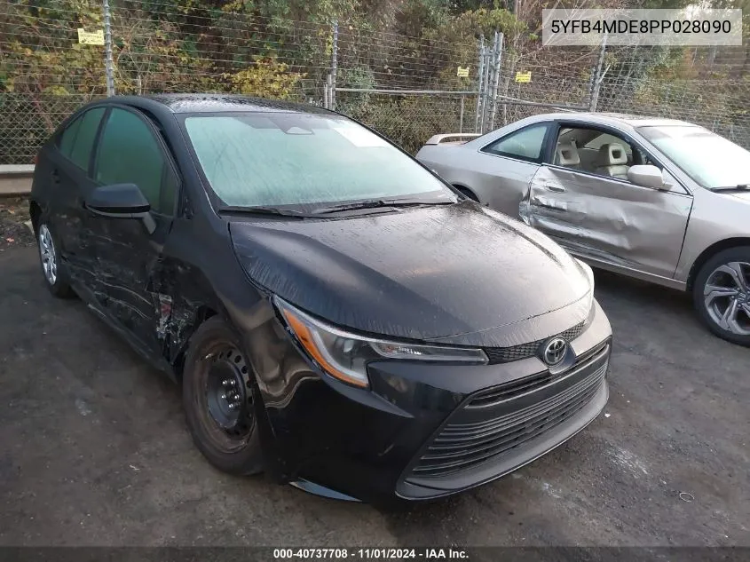 2023 Toyota Corolla Le VIN: 5YFB4MDE8PP028090 Lot: 40737708