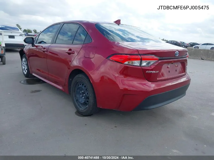 2023 Toyota Corolla Hybrid Le VIN: JTDBCMFE6PJ005475 Lot: 40741488