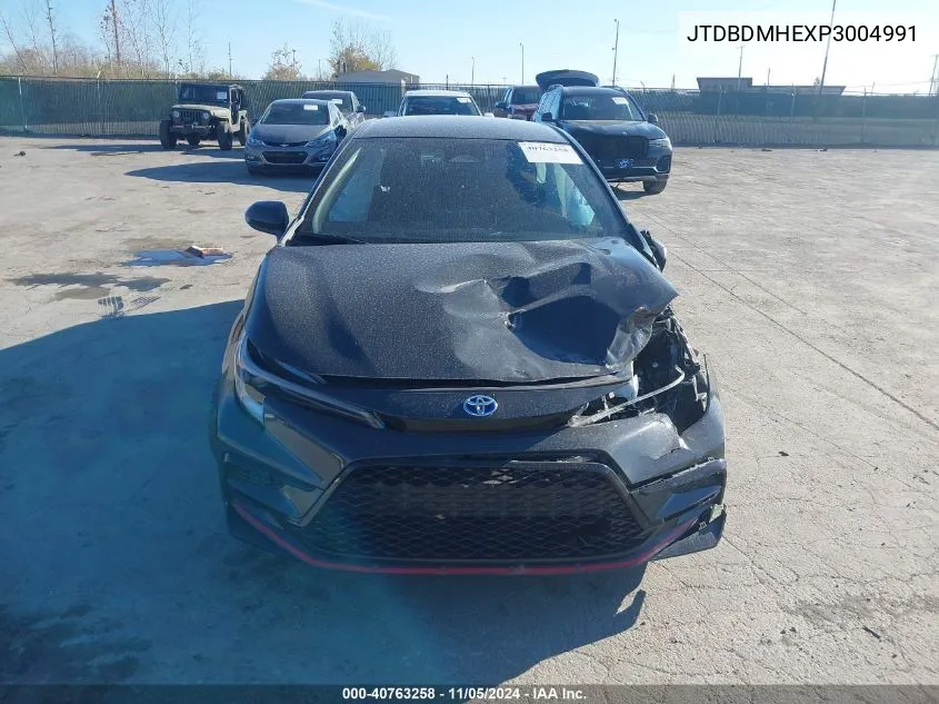 2023 Toyota Corolla Hybrid Se Infrared VIN: JTDBDMHEXP3004991 Lot: 40763258