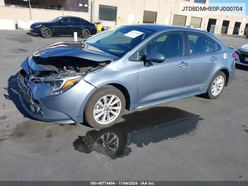 JTDBDMHE0PJ000704 2023 Toyota Corolla Hybrid Le