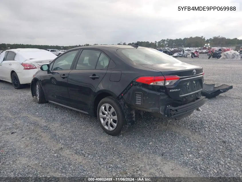 2023 Toyota Corolla Le VIN: 5YFB4MDE9PP069988 Lot: 40802489