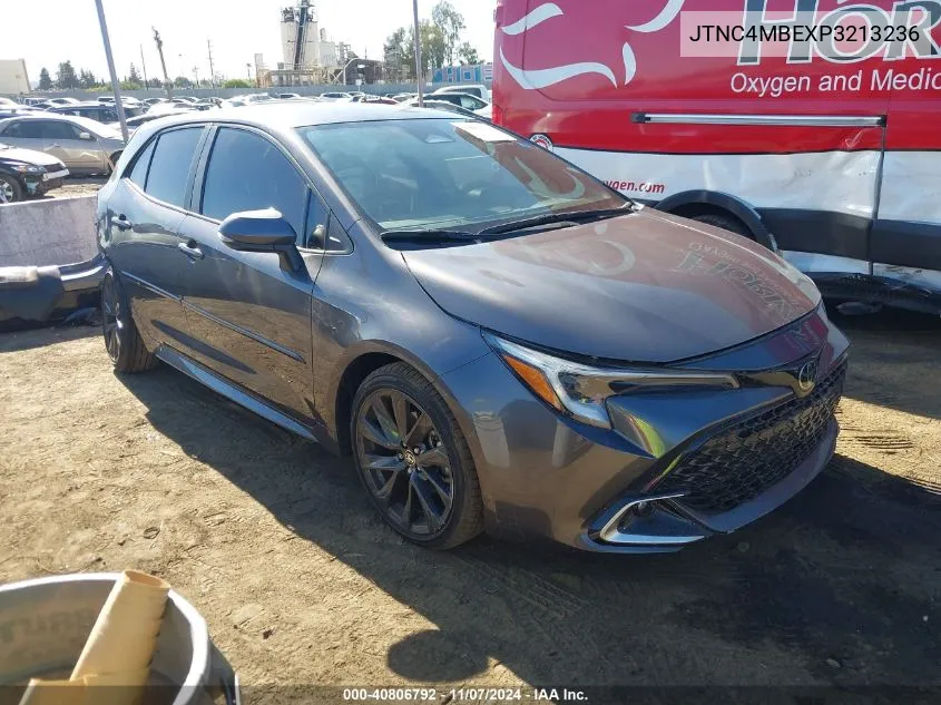 2023 Toyota Corolla Xse VIN: JTNC4MBEXP3213236 Lot: 40806792