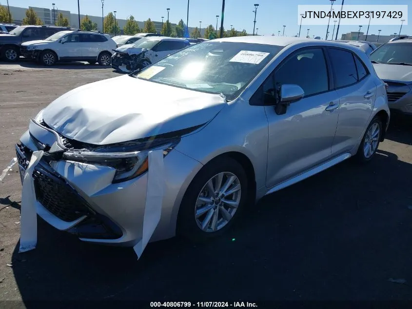 2023 Toyota Corolla Se VIN: JTND4MBEXP3197429 Lot: 40806799