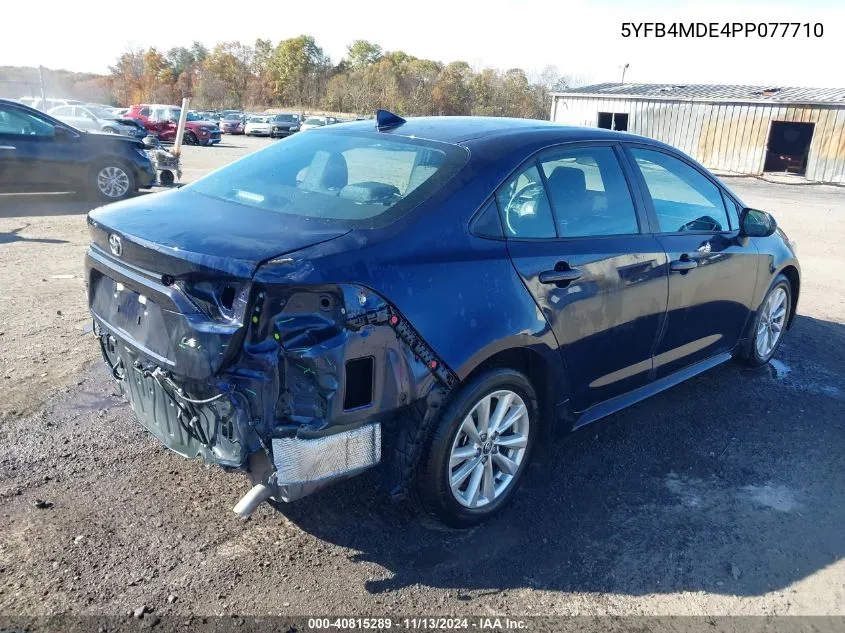 2023 Toyota Corolla Le VIN: 5YFB4MDE4PP077710 Lot: 40815289