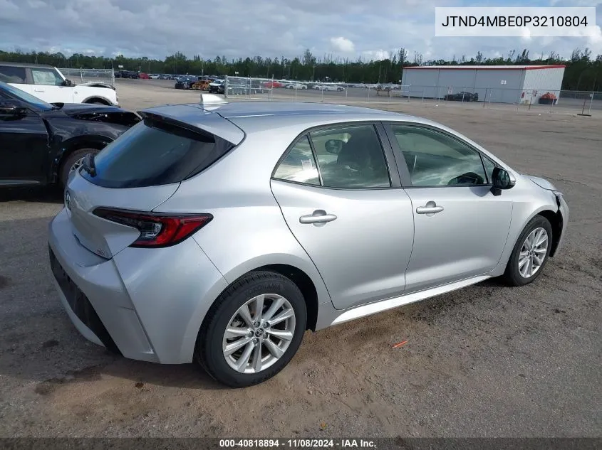 2023 Toyota Corolla Se VIN: JTND4MBE0P3210804 Lot: 40818894