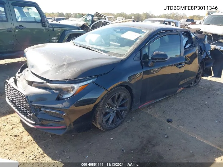 2023 Toyota Corolla Hybrid Se Infrared VIN: JTDBCMFE8P3011346 Lot: 40851144