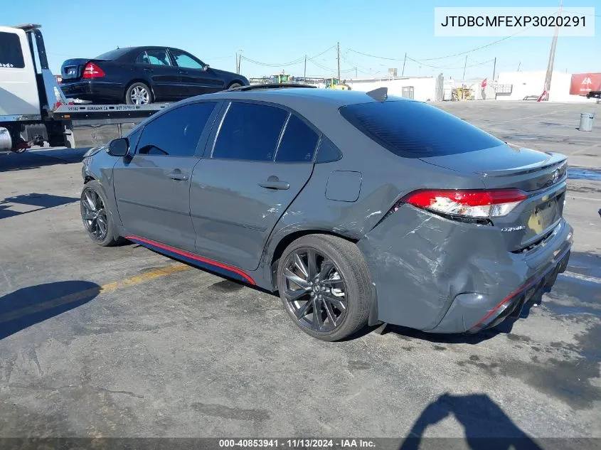 2023 Toyota Corolla Hybrid Se Infrared VIN: JTDBCMFEXP3020291 Lot: 40853941