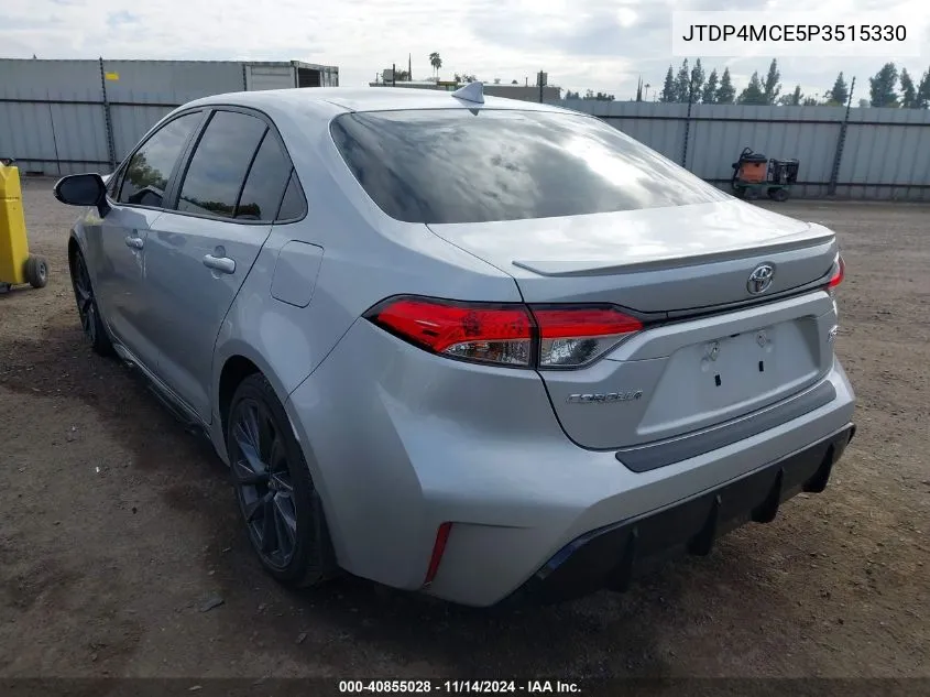 2023 Toyota Corolla Se VIN: JTDP4MCE5P3515330 Lot: 40855028