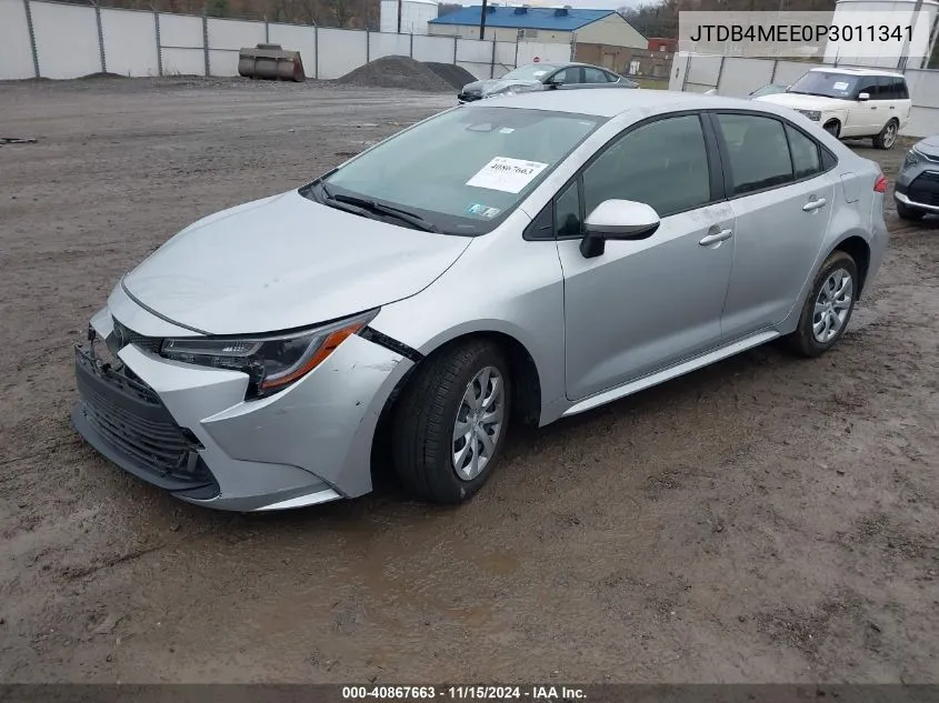 2023 Toyota Corolla Le VIN: JTDB4MEE0P3011341 Lot: 40867663