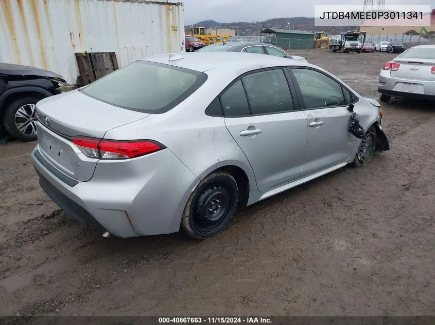 2023 Toyota Corolla Le VIN: JTDB4MEE0P3011341 Lot: 40867663