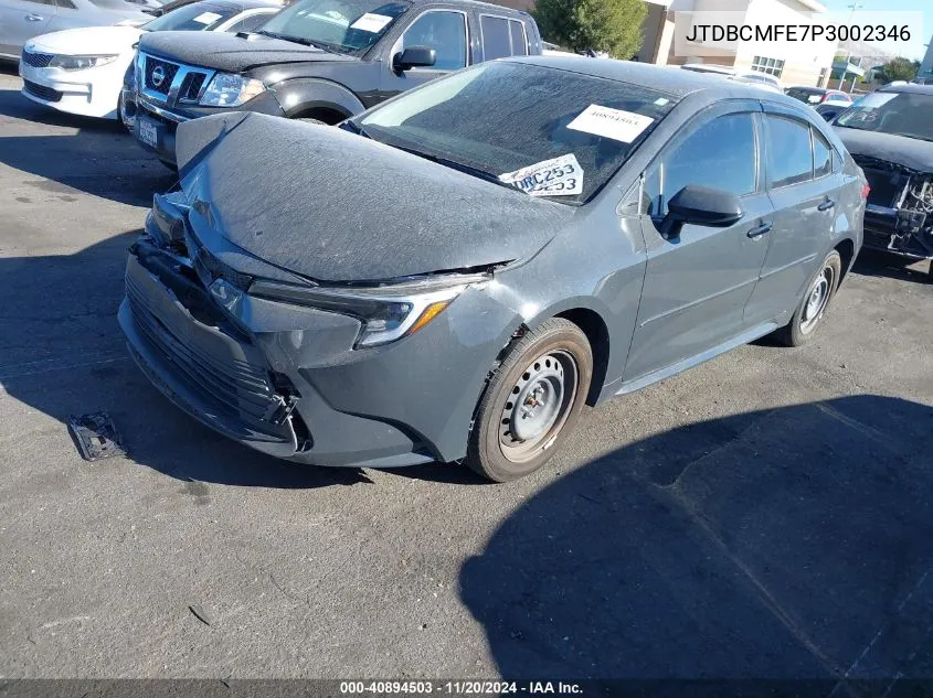 2023 Toyota Corolla Hybrid Le VIN: JTDBCMFE7P3002346 Lot: 40894503