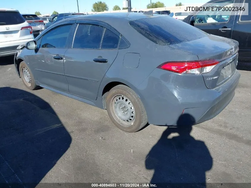 2023 Toyota Corolla Hybrid Le VIN: JTDBCMFE7P3002346 Lot: 40894503