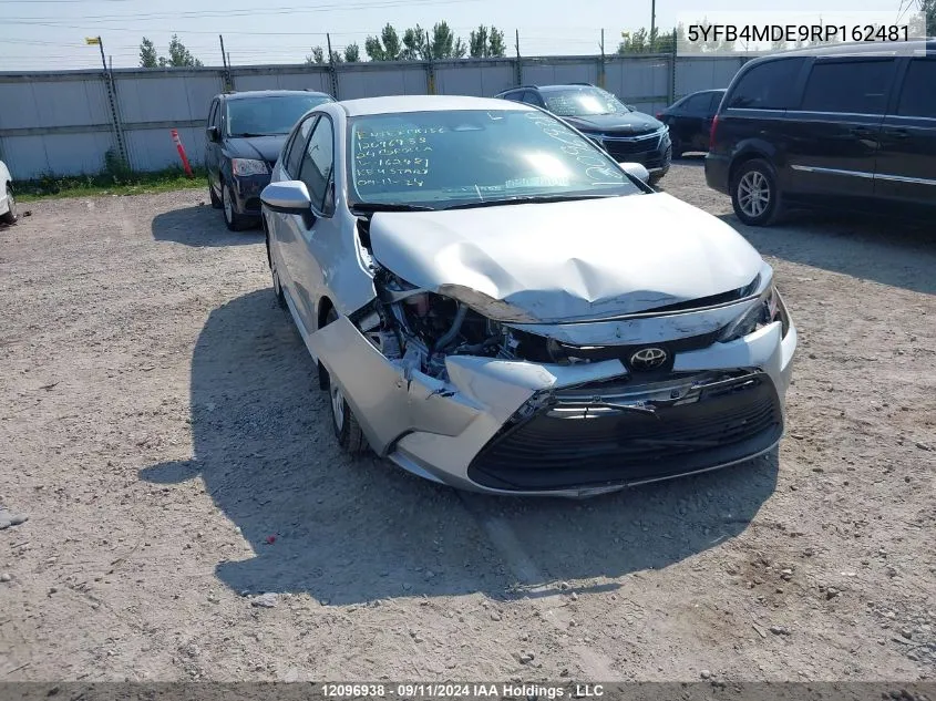 5YFB4MDE9RP162481 2024 Toyota Corolla Le