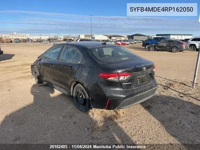 2024 Toyota Corolla Le VIN: 5YFB4MDE4RP162050 Lot: 20182485