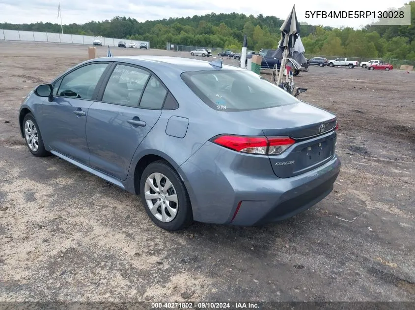 5YFB4MDE5RP130028 2024 Toyota Corolla Le