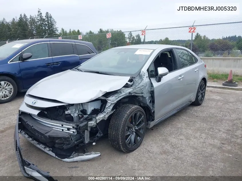 JTDBDMHE3RJ005320 2024 Toyota Corolla Hybrid Se