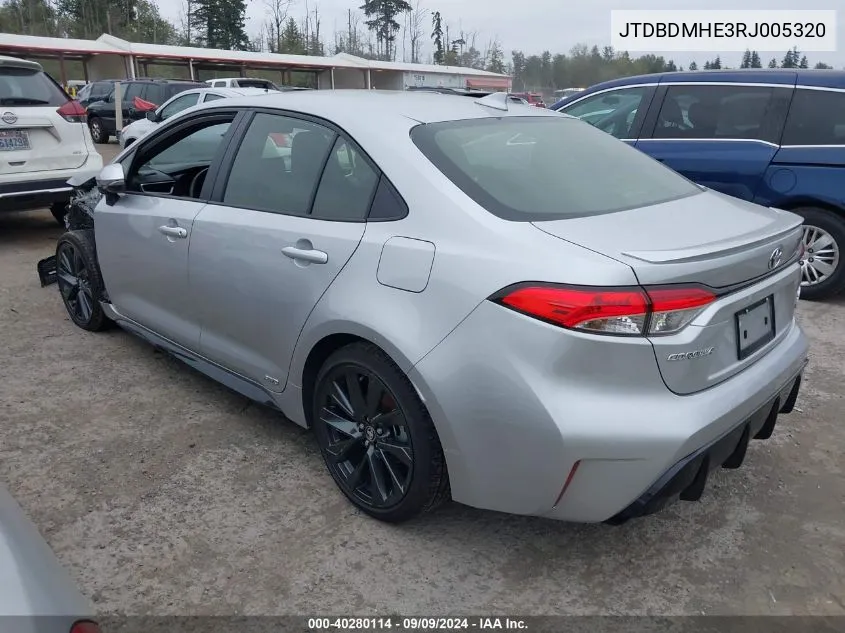 JTDBDMHE3RJ005320 2024 Toyota Corolla Hybrid Se