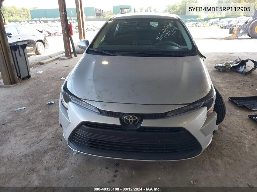 5YFB4MDE5RP112905 2024 Toyota Corolla Le