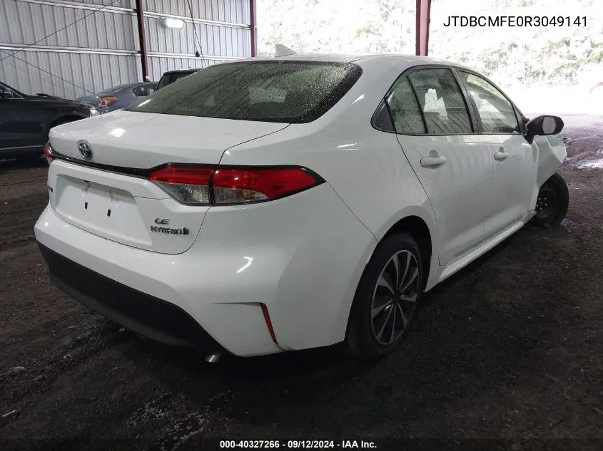 2024 Toyota Corolla Le/Se/Xle/Night Shade VIN: JTDBCMFE0R3049141 Lot: 40327266